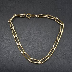 Vintage Bijoux Gold Tone Chain Link Bracelet Costume Jewelry